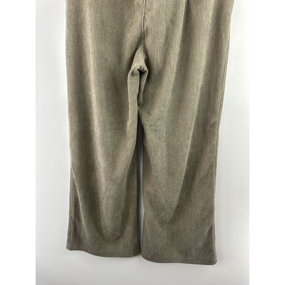 Halara High Waisted Pocket Straight Leg Mop Corduroy Casual Pants Beige Large - Picture 12 of 15